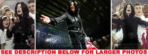 FOTOS MICHAEL JACKSON LOVEandPEACE ON STAGE 3xRARAS 8x10 - Imagen 1 de 1