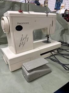 Vintage Kenmore 148 Sewing Machine Sears Roebuck, With Foot Pedal - Picture 1 of 12
