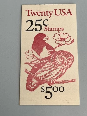 25 cent American Birds booklet of 20 Scott #BK160 Mint NH 1988 Unopened US Stamp - Image 1 of 4