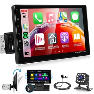 9 inch Single Din Touch Screen Car Stereo Carplay Android Auto, Detachable Ca... - Picture 1 of 8