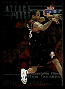 Allen Iverson 2000-01 Fleer Game Time Attack the Rack #5 AR 76ers ESE - Picture 1 of 2