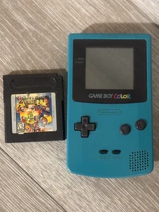 Nintendo Game Boy Color CGB-001 Verde azulado con galería de relojes 2 juegos FALTA BATERÍA CALA - Imagen 1 de 12