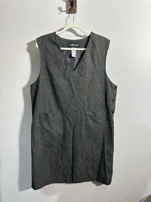 Женское платье Sag Harbor 16 без рукавов с v-образным вырезом с подкладкой серое - Изображение 1 из 4