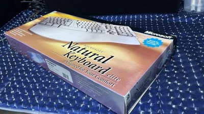 Microsoft Natural Keyboard Elite PS/2 USB Ergonomic Keyboard 286-00082 NEW - Image 1 of 4