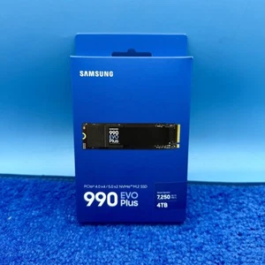 Samsung 990 EVO PLUS 4TB PCIe 5.0 x2 M.2 Internal SSD MZ-V9S4T0B/AM - New - Photo 1/4