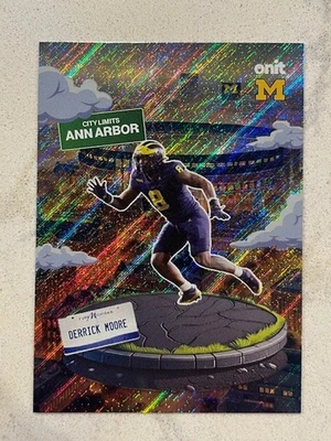 DERRICK MOORE 2025 ONIT Michigan Wolverines Football Night CITY LIMITS #CL-10 - Image 1 of 2