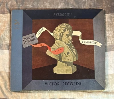 1942 ~“Beethoven” (78RPM - 4 Set 12”) RCA Victor Records ~Symphony No. 5 Shellac - Image 1 of 4