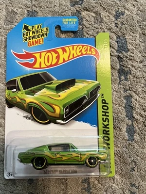 Flota de calor de taller Hot Wheels 68 Hemi Barracuda verde HW (2796) Foto 1 de 4