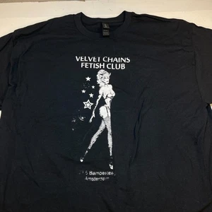 NEW VELVET CHAINS AMSTERDAM DIVE BAR TEE T SHIRT Sz Mens XL  - Picture 1 of 3