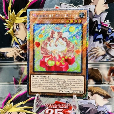 Yugioh Madolche Anjelly RA04-EN215 Platinum Secret Rare 1st Ed Near Mint - Image 1 of 2