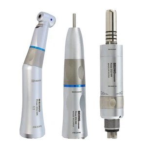 Dental Glasfaser LED Gegenwinkel Gerader Luftmotor 6 Loch Niedrige Geschwindigkeit Handstück - Bild 1 von 60