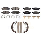 [Front+Rear] Semi-Metallic Brake Pads & Parking Shoes Kit For Chevrolet Spark EV Chevrolet Spark