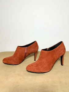 JB Martin Gamuza Cuero Clásico Cremallera Botines Zapatos Tacón Mujer Talla 39/8.5 Nuevo - Imagen 1 de 16