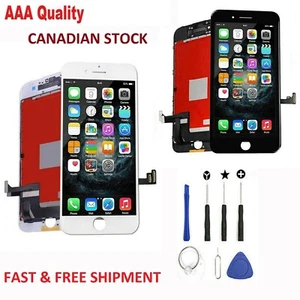 Assemblage écran LCD numériseur de remplacement pour iPhone 8 Plus 8P outils noir/blanc - Photo 1 sur 3