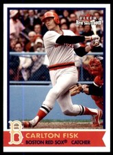 2001 Fleer Boston Red Sox 100th Anniversary Carlton Fisk #13