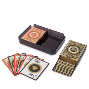 Versace Playing Cards, Set of 2, Storage Case with Two Decks of Cards - Picture 1 of 14