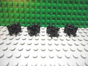 Lego 4 Negro 1x2 ladrillo con clip vertical "C" NUEVO - Imagen 1 de 1