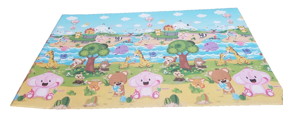 Alfombra de juego para el cuidado del bebé (grande, juguetona - Pinko & Friend) 82"" x 55"" original... Foto 1 de 4
