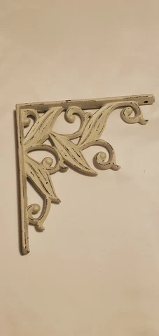 Decorative Corbel~Cast Iron~White~Beautiful~EXC! Cover