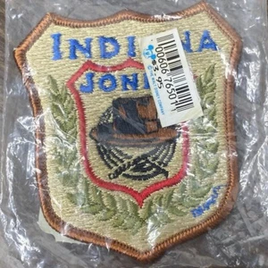 VTG Disneyland Indiana Jones Patch Indy Deluxe Authentic Fedora 4 a Hat Jacket - Picture 1 of 4