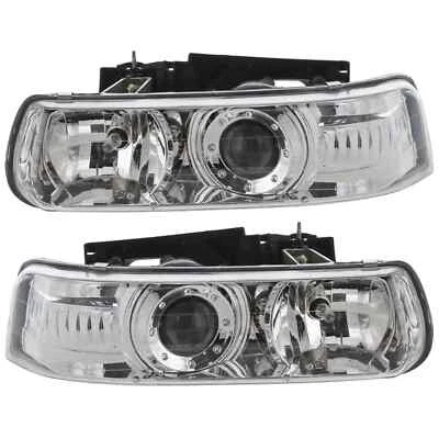 Nuevo conjunto de faros para Chevrolet Silverado Tahoe Suburban 1999-2006 Foto 1 de 4