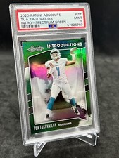 2020 Absolute TUA TAGOVAILOA Introductions Spectrum Green /25 RC PSA 9