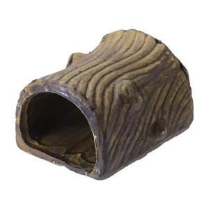 Aquarium Decoration Ceramic Cave Hiding Cave for Fish Brown 3.27"x2.76"x2.05" - Picture 1 of 8