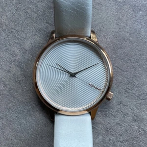 Komono Watch The Estelle Genuine White Leather Band Rose Gold Tone Case Bin L - Picture 1 of 8