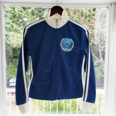 Auténtica ropa activa a rayas laterales Juicy Couture - rayas azules y blancas talla L Foto 1 de 4