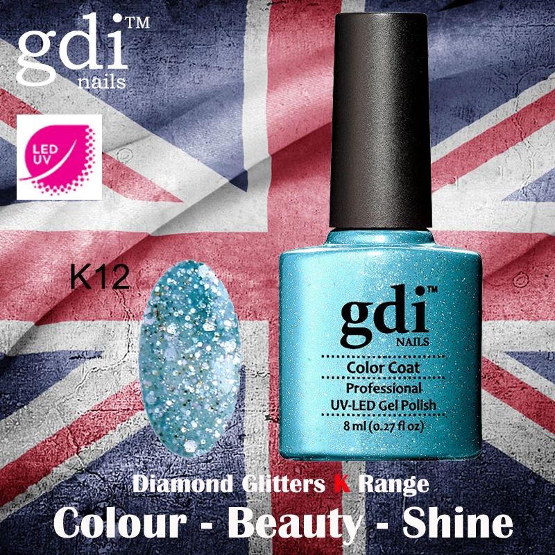 UK SELLER Gdi Nails Diamond Glitters K12 UV/LED Gel Soak Off nail polish - Image 1 of 1