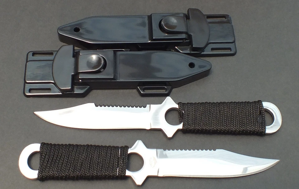 2 x Scuba Diving Snorkeling Spearfishing Outdoor WILCOMP Knives WIL-DK-05ST