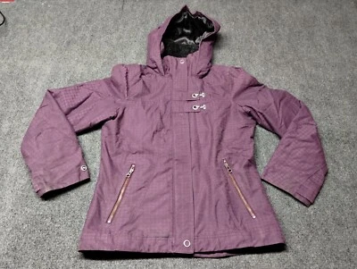 Lindo abrigo parka púrpura pequeño Columbia Omni Shade Jacket para mujer Foto 1 de 4