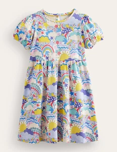 NWT Mini Boden Puff Sleeve Dress - Picture 1 of 20