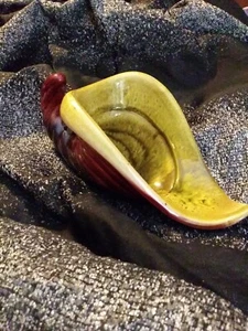 VTG Hull Pottery USA Horn of Plenty Cornucopia Planter G4 Circa 1950's Ceramic - Picture 1 of 5
