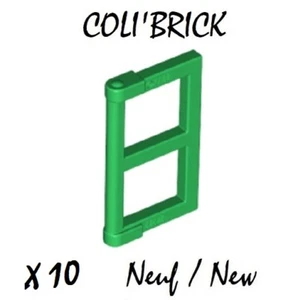 Lego 60608 - 10x Fenêtre / Window 1x2x3 Pane - Vert / Green - NEUF - Bild 1 von 1