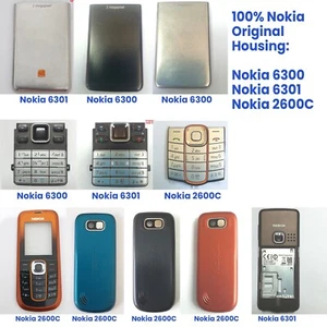 100% Genuine Original Nokia 6300, 6301, 2600C Keypad Middle Back Fascia Housing - Picture 1 of 20