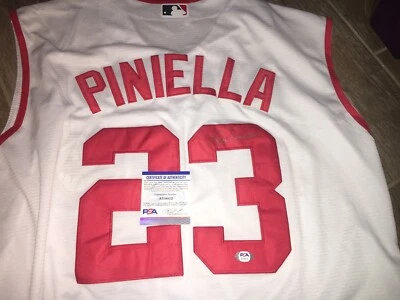 Lou Piniella Cleveland Indians Signed  Jersey PSA DNA - Image 1 of 2