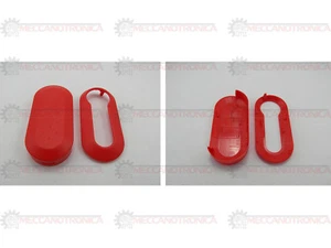 GUSCIO COVER CHIAVE ROSSO FIAT GRANDE PUNTO, 500, LANCIA DELTA A 3 TASTI - Picture 1 of 1