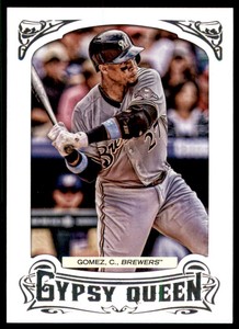 2014 Topps Gypsy Queen Framed White #163 Carlos Gomez 