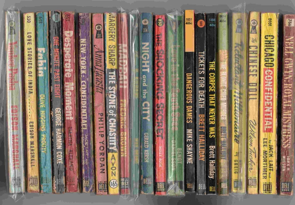 Lot of 21 Dell Mapback Vintage Mystery Romance Mixed Paperback Good to VG - Image 1 of 1