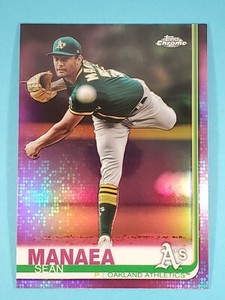 2019 Topps Chrome PINK REFRACTOR Sean Manaea Oakland Athletics A's #170