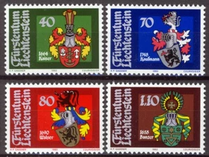 Liechtenstein 1982, Wappensatz (III) ss postfrisch, Mi 793-96 Kat 5€ - Bild 1 von 1