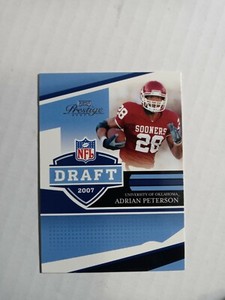 2007 playoff Prestige draft Adrian Peterson