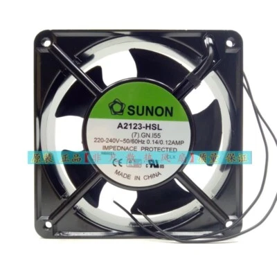 SUNON A2123-HSL(7).GN.I55 220-240V 0.14/0.12AMP 12038 12cm Cooling Fan - Image 1 of 3