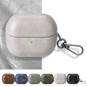 Für Samsung Galaxy Buds 3 / 3 Pro Case Cover PU Leder Schlüsselanhänger Hülle  - Picture 1 of 23