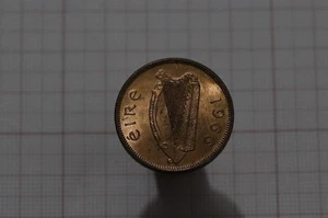 🧠🇮🇪 IRELAND HALF PENNY 1966 HIGH GRADE SEEMS LACQUERED B63 #Z3235 - Picture 1 of 2