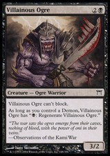 Magic the Gathering MTG Villainous Ogre (148) Champions of Kamigawa   LP