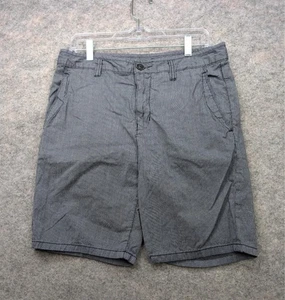 John Varvatos Star USA Shorts Men 32 Blue Striped Flat Front Chino Casual Preppy - Picture 1 of 14