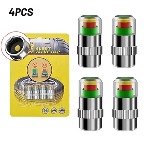 Stem Valve Cover Tire Pressure Tire Valve 4pcs/set Alarm - Picture 1 of 12