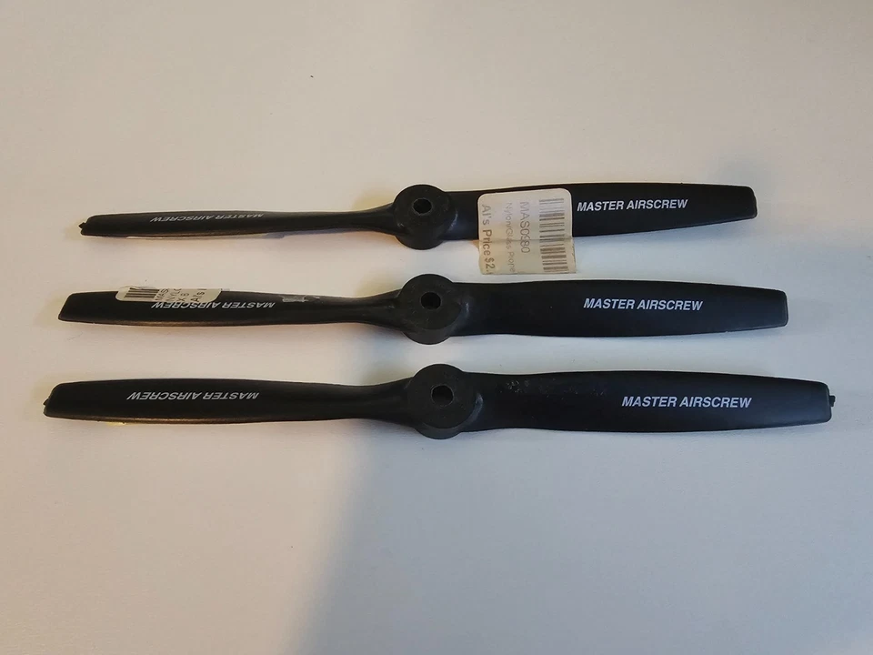 Master Airscrew 9x8 Propeller Lot (3) Windsor Vintage RC Part - Image 1 of 1